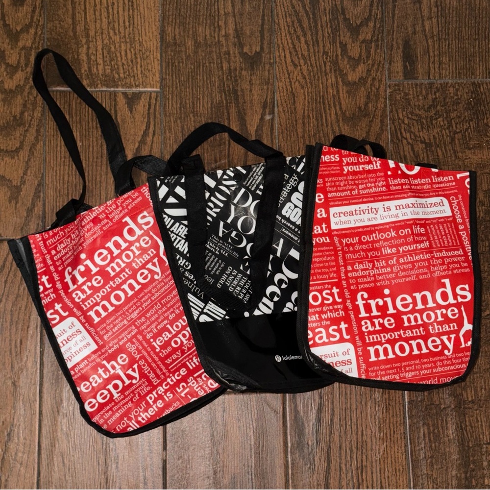 lululemon Shopper Tote Gift Bags - Bundle of 3